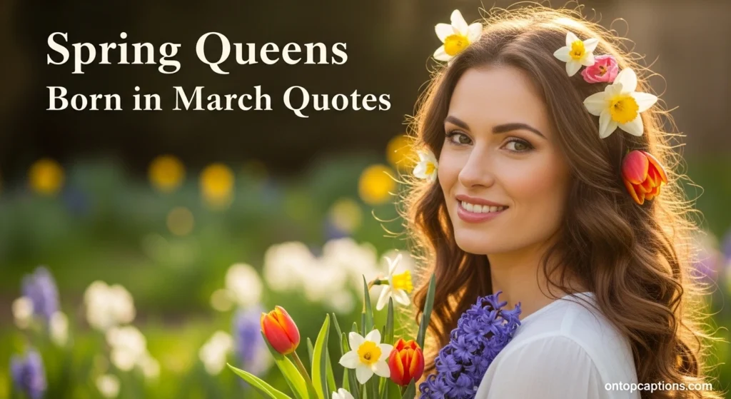 Spring Queens Born in March Quotes