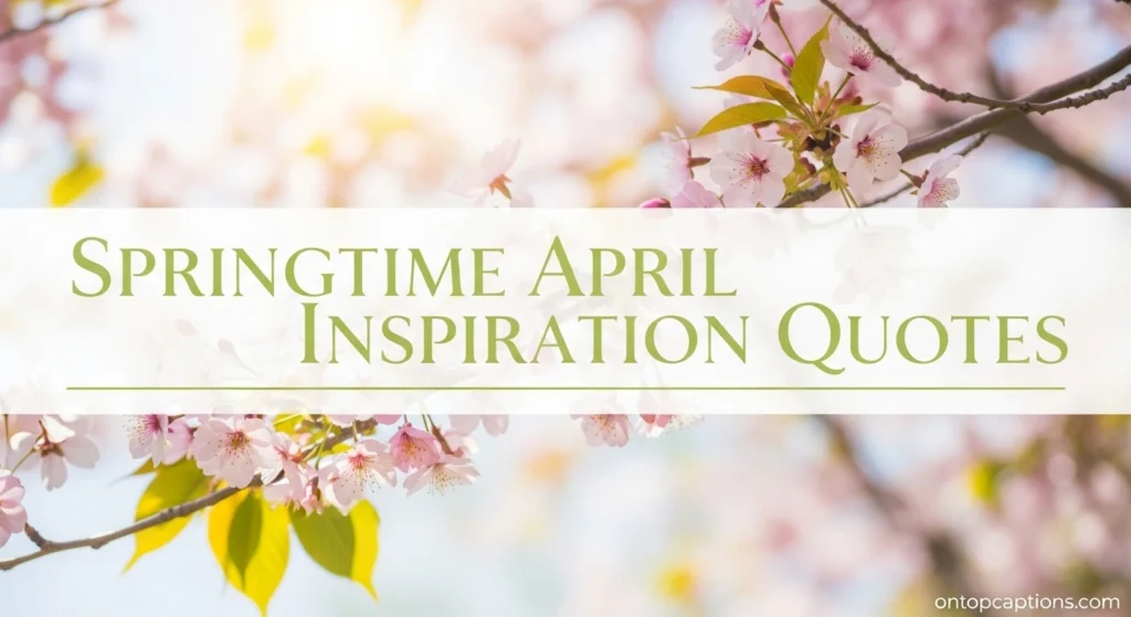 Springtime April Inspiration Quotes