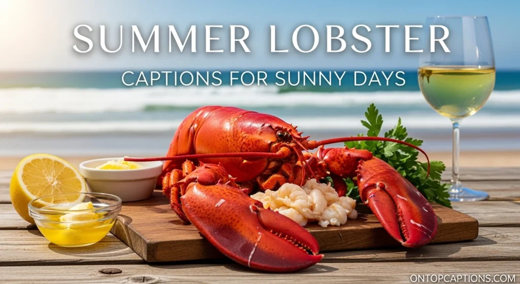 Summer Lobster Captions for Sunny Days