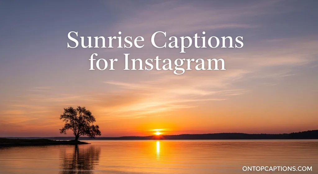 Sunrise Captions for Instagram