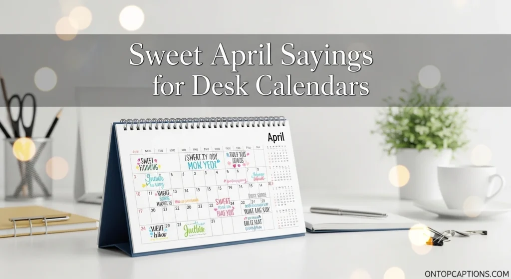 Sweet April Sayings for Desk Calendars