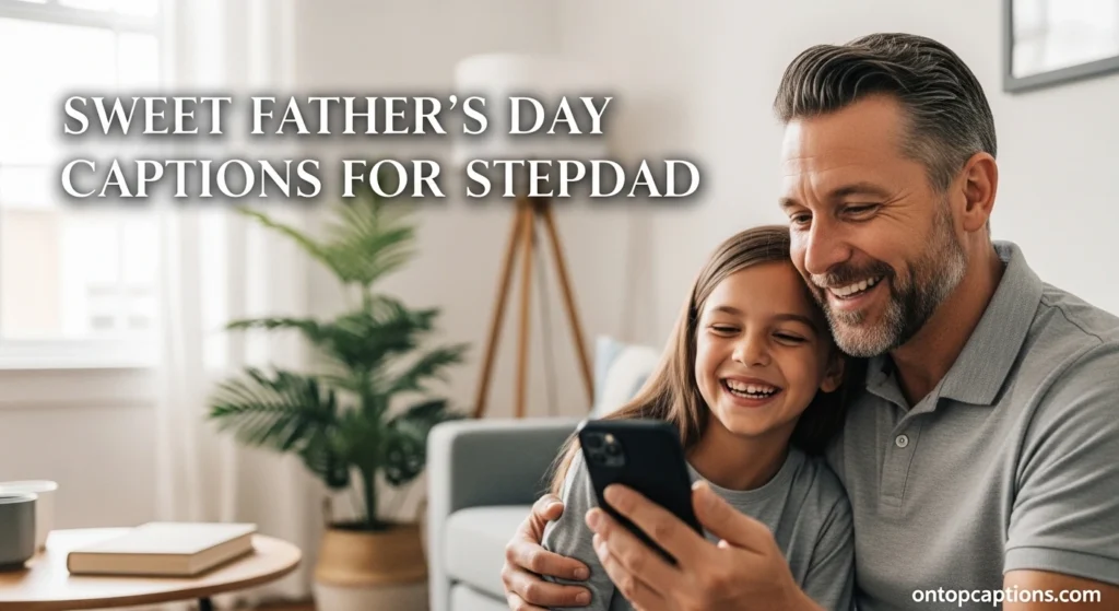 Sweet Father’s Day Captions for Stepdad