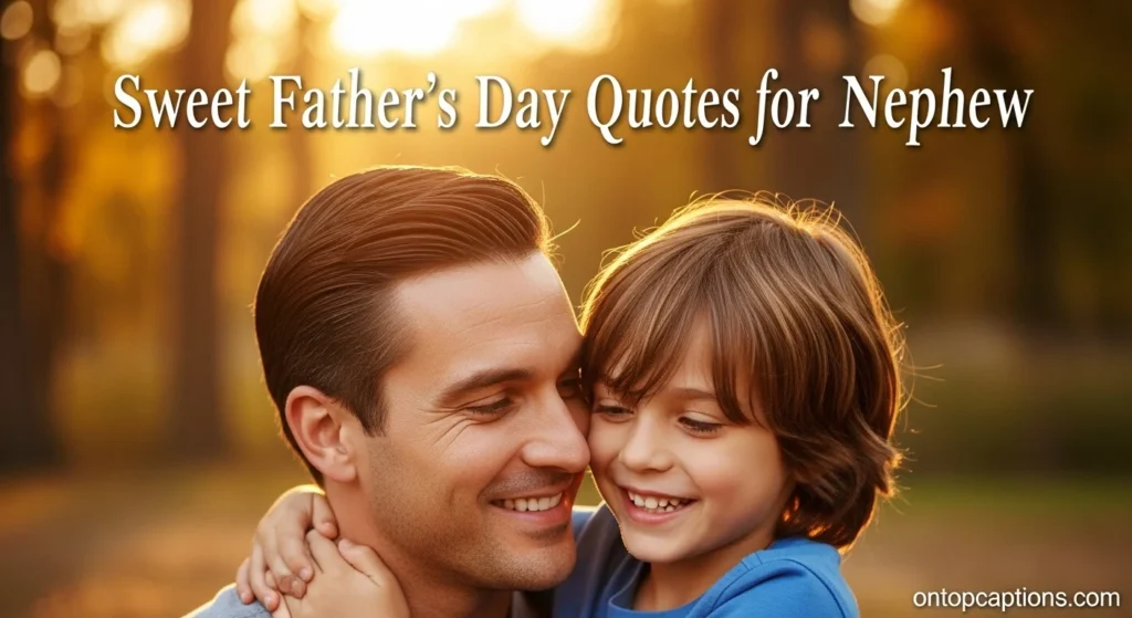 Sweet Father’s Day Quotes for Nephew