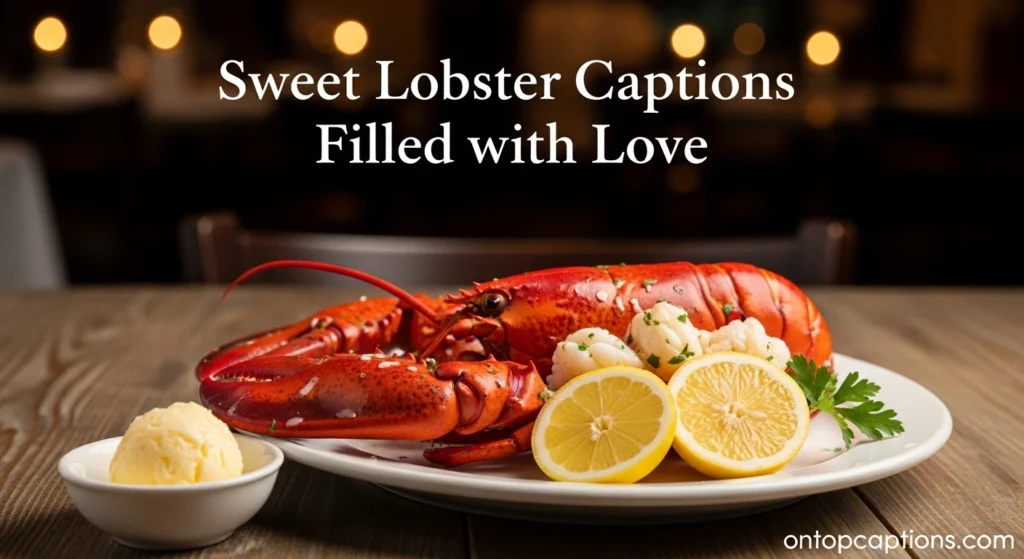 Sweet Lobster Captions Filled with Love