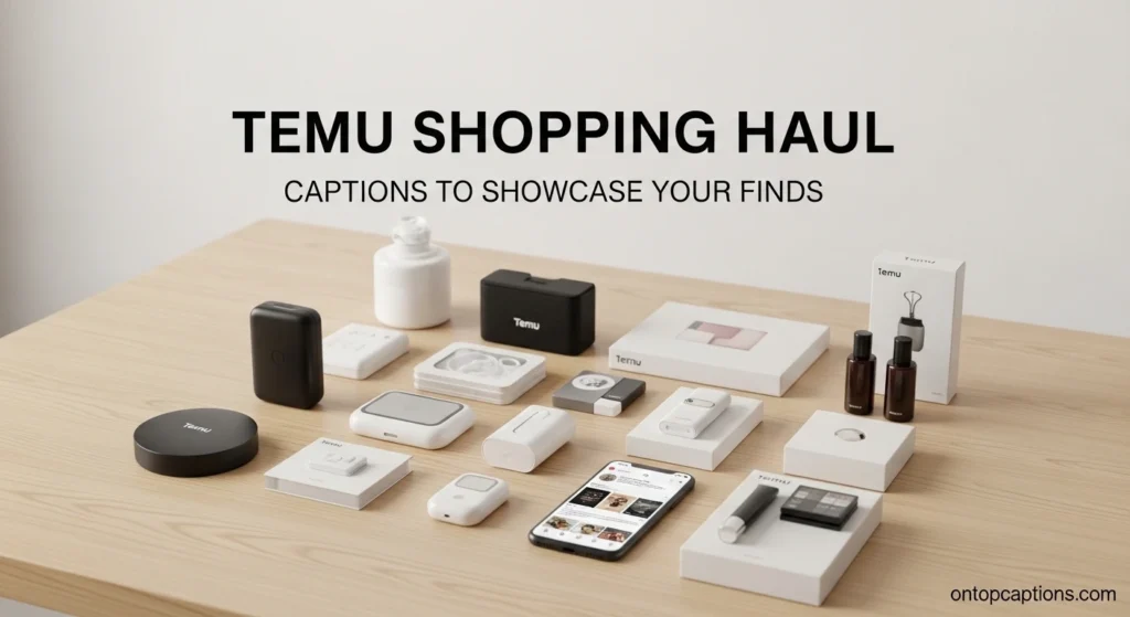 Temu Shopping Haul Captions to Showcase Your Finds