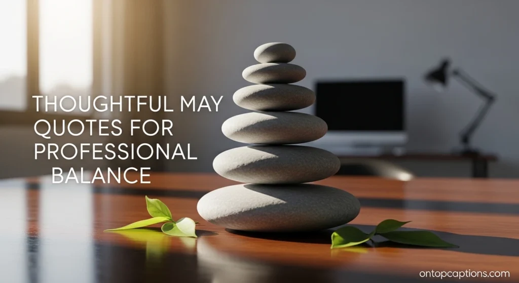 Thoughtful May Quotes for Professional Balance