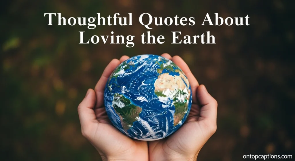 Thoughtful Quotes About Loving the Earth