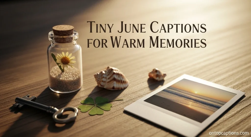 Tiny June Captions for Warm Memories