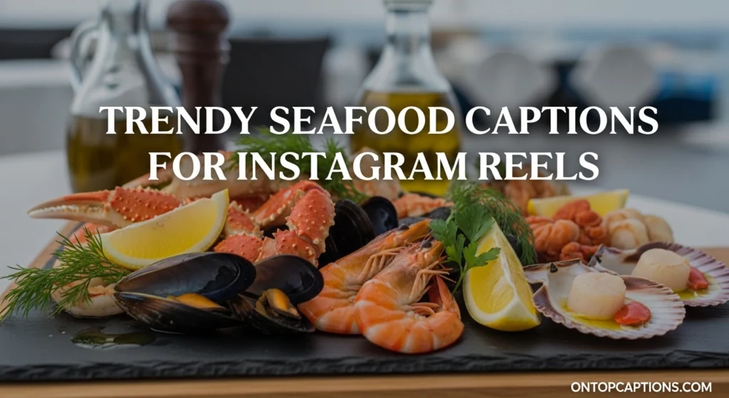 Trendy Seafood Captions for Instagram Reels