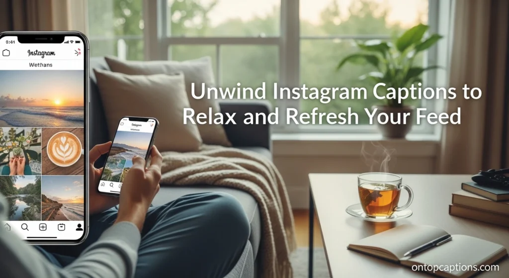 Unwind Instagram Captions to Relax and Refresh Your Feed
