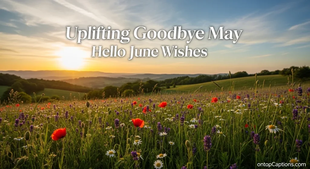 Uplifting Goodbye May Hello June Wishes