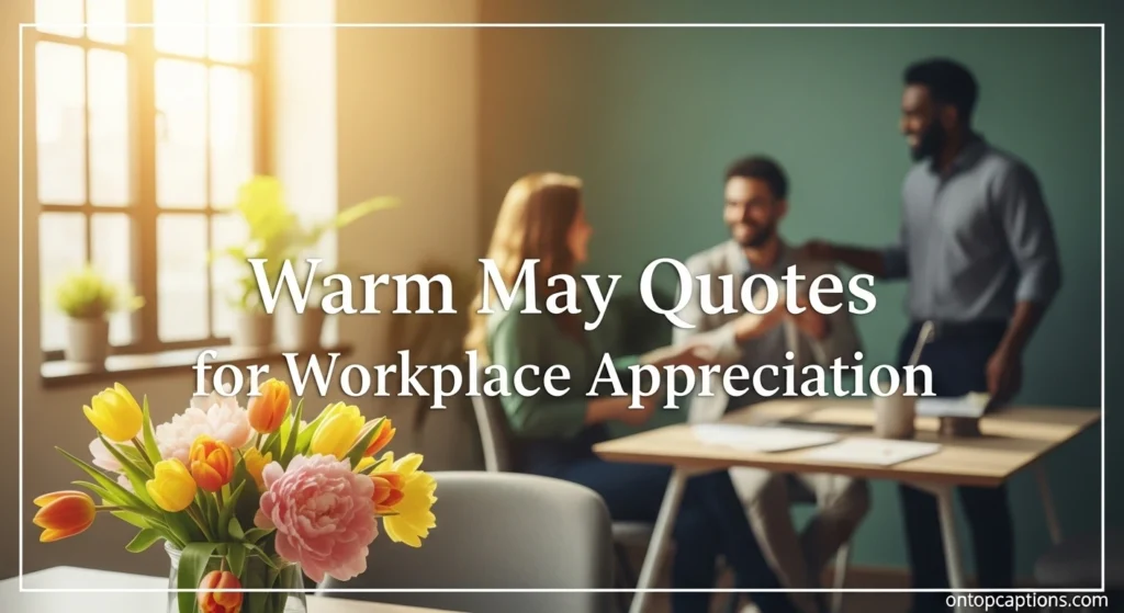 Warm May Quotes for Workplace Appreciation