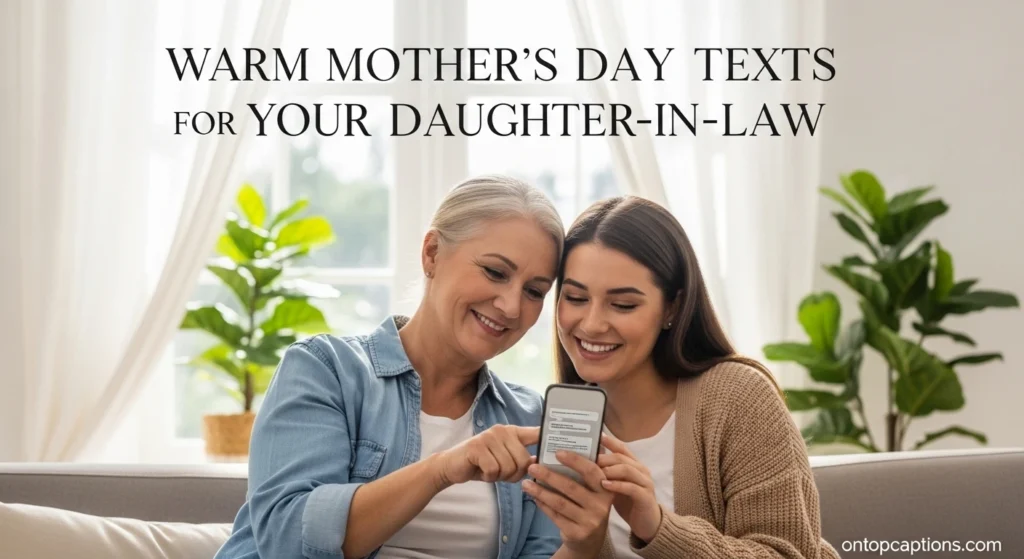 Warm Mother’s Day Texts for Your Daughter-in-Law