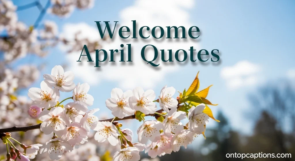 Welcome April Quotes