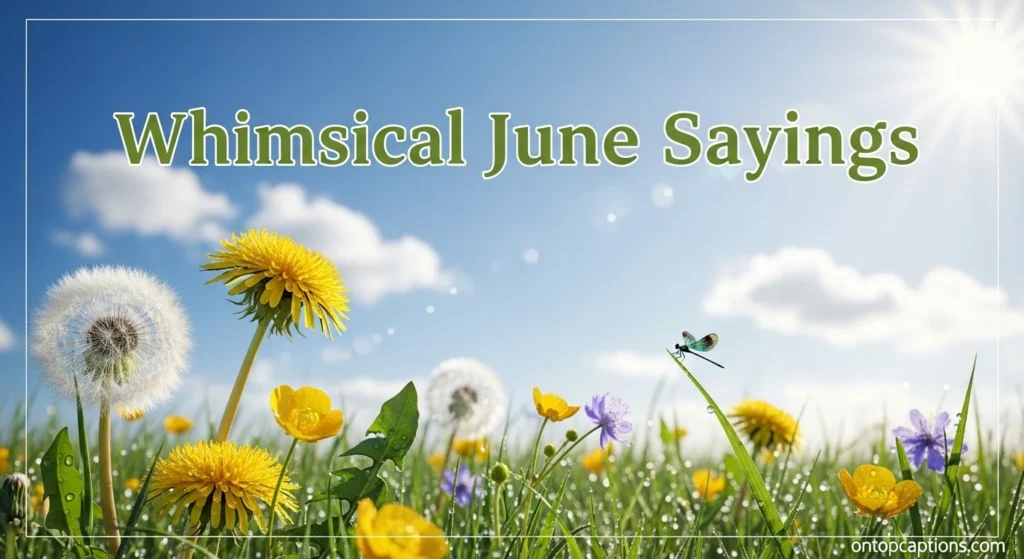 Whimsical June Sayings