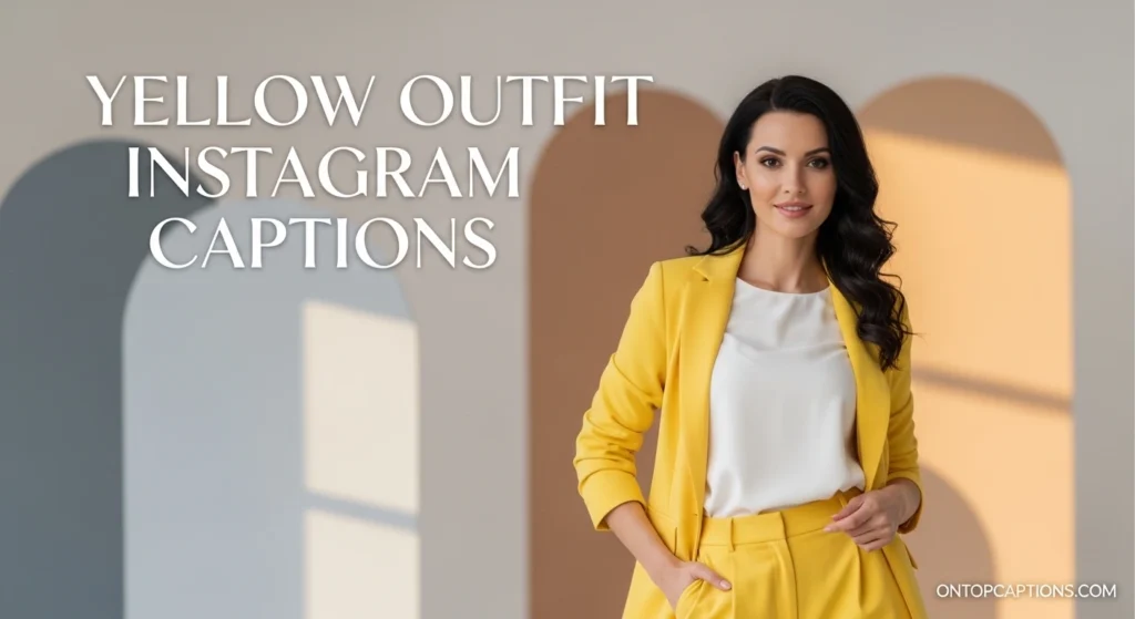 Yellow Outfit Instagram Captions