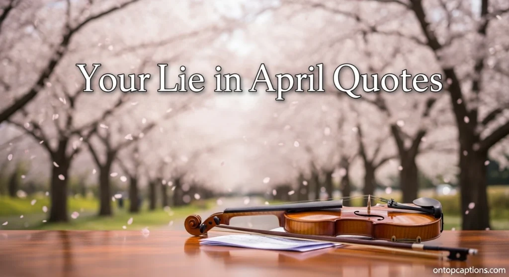 Your Lie in April Quotes