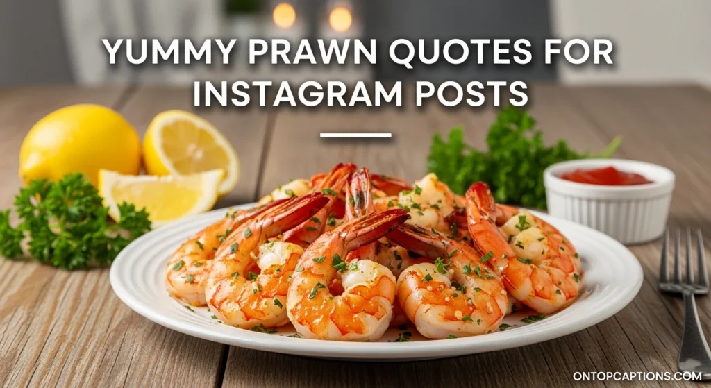 Yummy Prawn Quotes for Instagram Posts