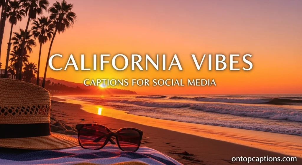 California Vibes Captions for Social Media