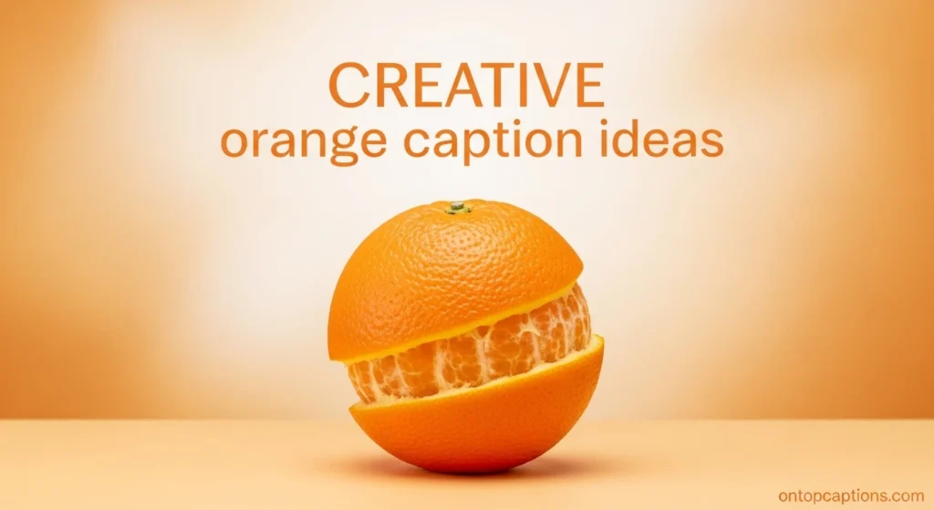 Creative orange caption ideas